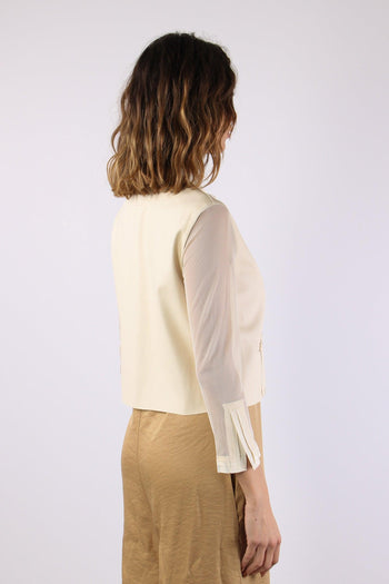 Alfio Giacca Ecopelle Tulle Butter - 6