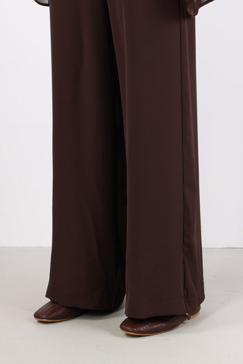 Pantalone Palazzo Fluido Moro - 7