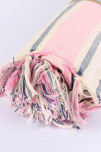 Foutas Righe Rosa/bianco - 5