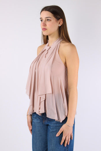 Maryonn Blusa Crepe Smanicata Rose - 5