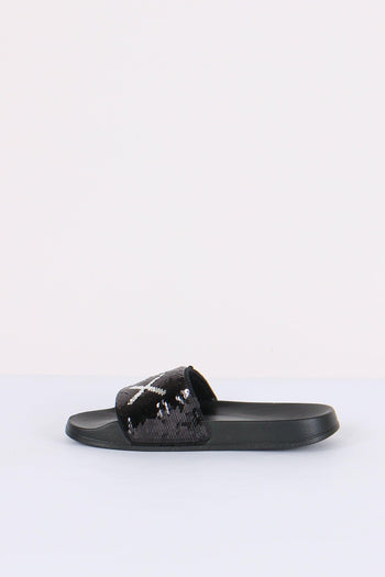 Ciabatta Fascia Pailettes Nero/argento - 5