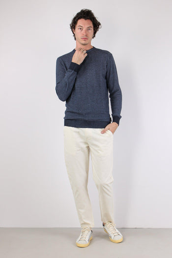 Girocollo Punto Riso Navy - 3