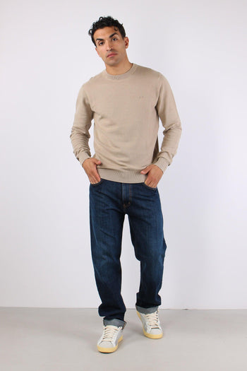 Maglia Girocollo Punto Riso Stone - 5