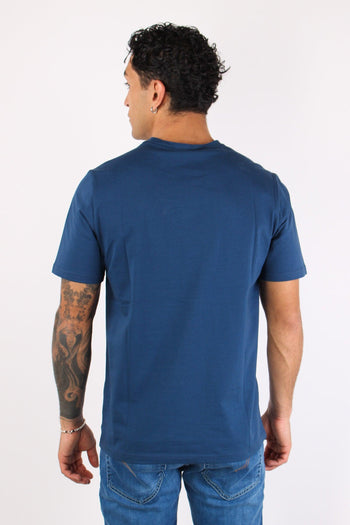 T-shirt Basica Logo Contrasto Blue Insignie - 5