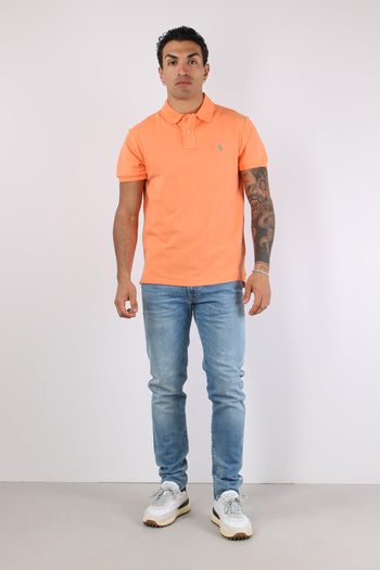 Polo Rete Slim Fit Orange - 2