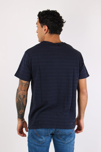 T-shirt Girocollo Basica Blue - 4