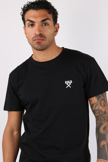 T-shirt Regular Logo Nero - 7
