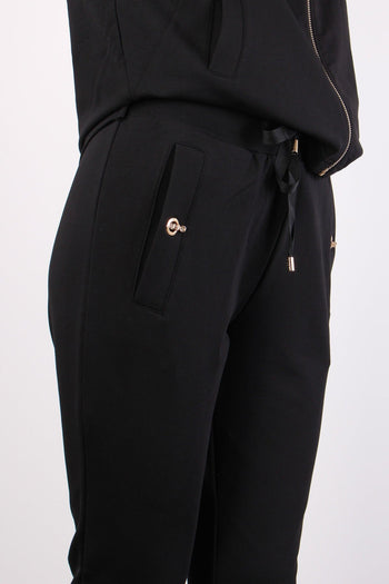 Pantalone Felpa Clip Logo Nero - 8