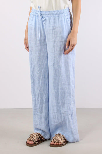 Pantalone Palazzo Lino Azzurro - 3