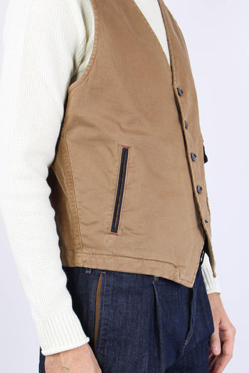 Gilet Velluto Cammello - 5