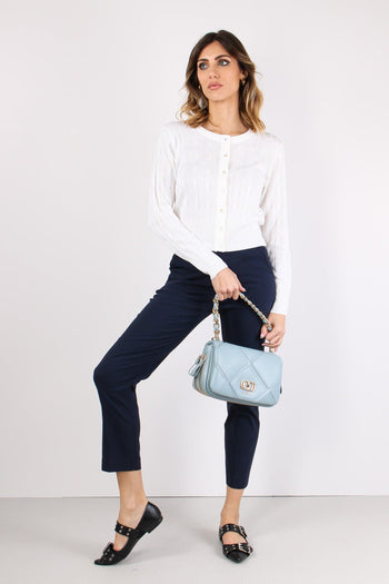 Pantalone Bengalina Spacchetti Blu - 5