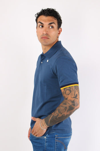 Polo Collo Contrasto Blue Insignie - 3