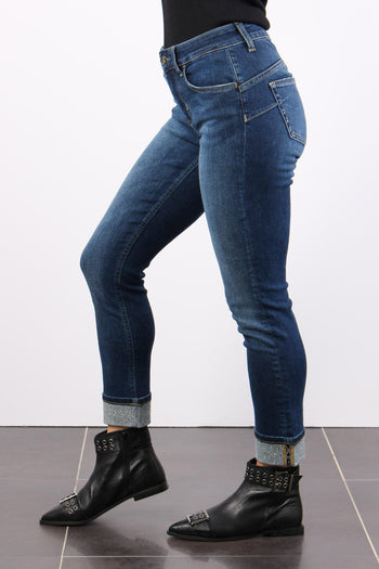 Jeans Monroe Risvolto Strass Denim Blue Winner - 5