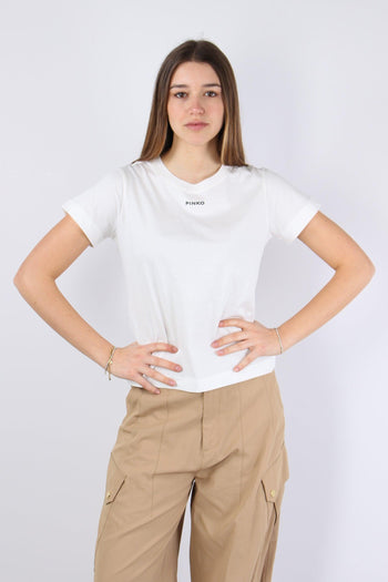 Basico T-shirt Jersey Logo Bianco - 2