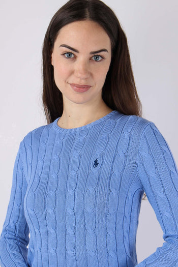 Pullover Girocollo Trecce Litchfield Blue - 7