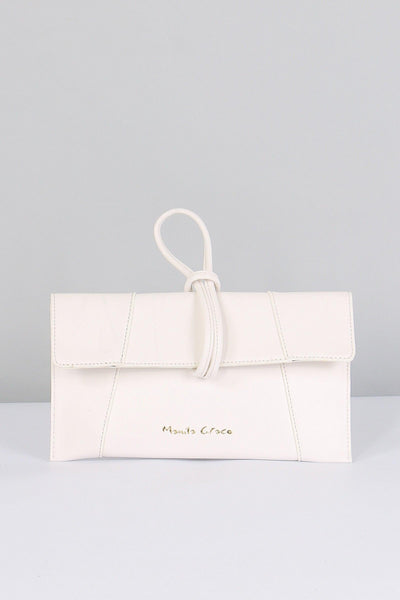 Pochette Logo Nodo Bianco Ottico