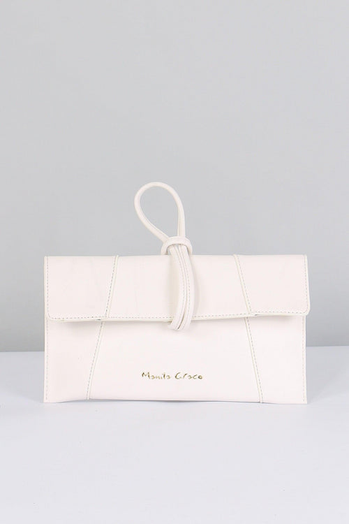 Pochette Logo Nodo Bianco Ottico