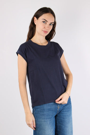 T-shirt Basica Cotone Blue - 3