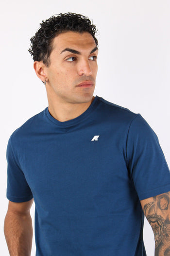 T-shirt Basica Logo Contrasto Blue Insignie - 7