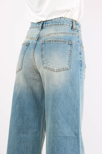 Denim Taglio Ginocchio Rotture Denim - 8