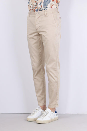 Pantalone Chino Rasatello Beige - 3