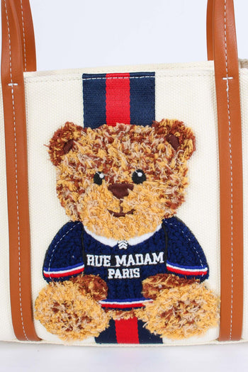Shopping Mini Canvas Orso White - 5
