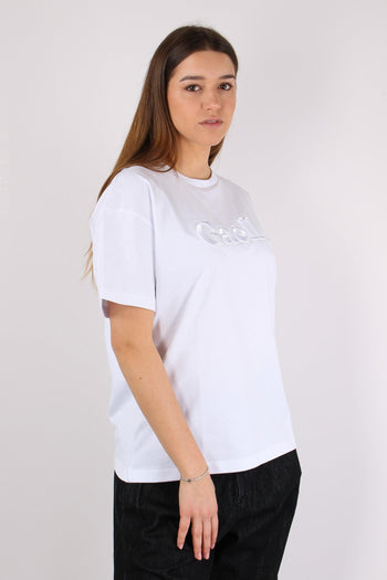 T-shirt Regular Logo Tono Su T Bianco - 4
