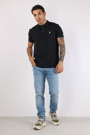 Polo Slim Fit Soft Polo Black - 2