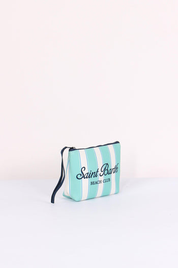 Aline Pochette Righe Verde - 5