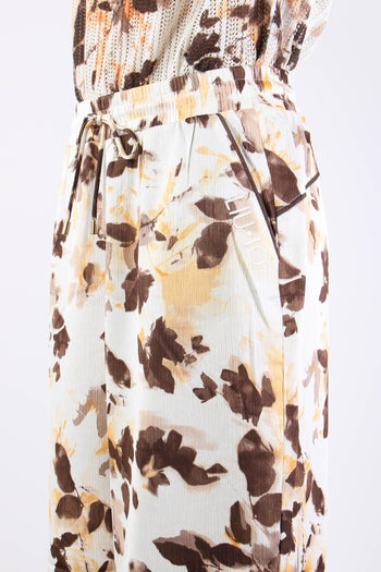 Pantalone Fantaia Coulisse Brown Shades - 8