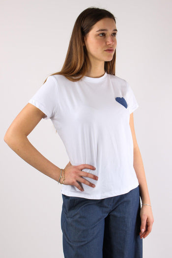 T-shirt Patch Cuore Bianco - 6