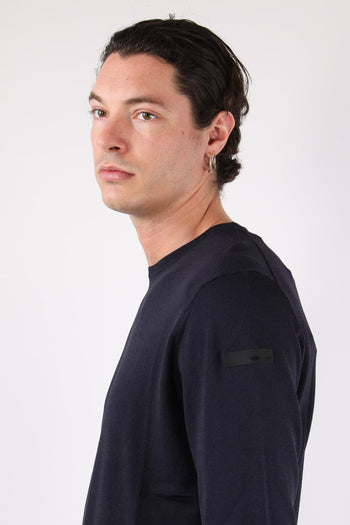 Maglia Girocollo Tessuto Tecnico Blue - 7