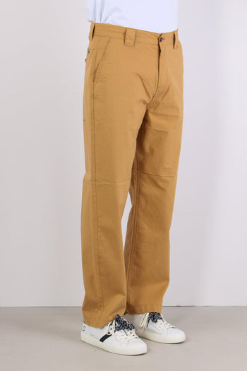 Pantalone Gamba Larga Cammello - 6