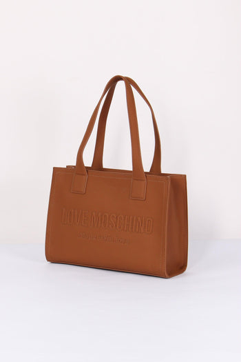Shopping Rigida Lettering Cuoio - 2
