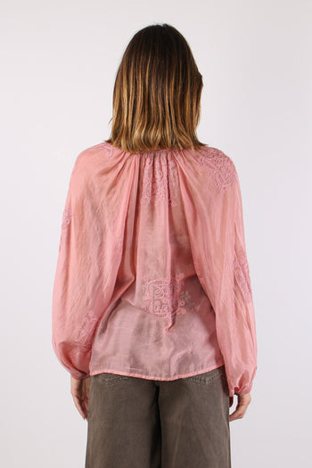 Blusa Ricami Nappine Rosa - 5