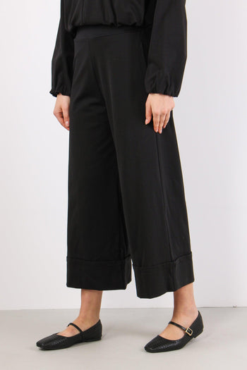 Pantalone Punto Milano Cropped Nero - 3