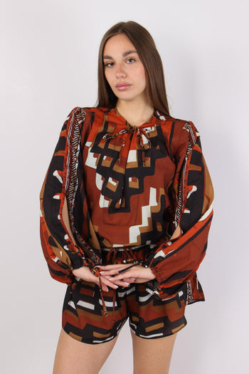 Camicia Fantasia Etnica Multicolor - 2