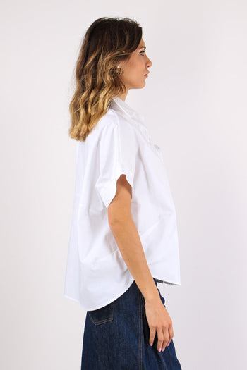 Camicia Svasata Rosa Bianco - 6