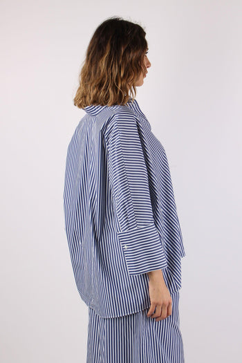 Hudson Camicia Cotone Riga Blu/bianco - 6