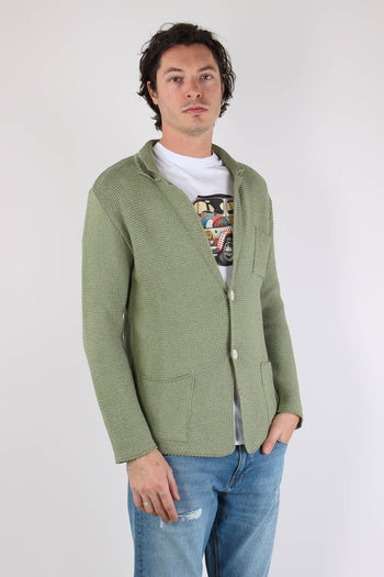 Giacca In Maglia Salvia - 6