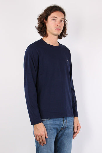 T-shirt Basica Manica Lunga Navy Blue - 5