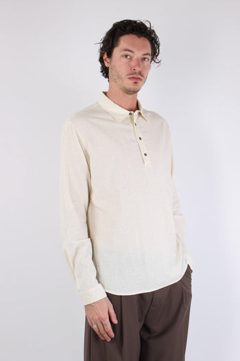 Attore Camicia Polo Operata Beige - 6