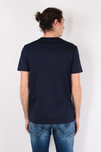 T-shirt Cotone Logo Blu - 3
