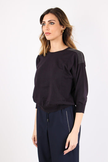 Maglia Inserto Monile Notte - 3