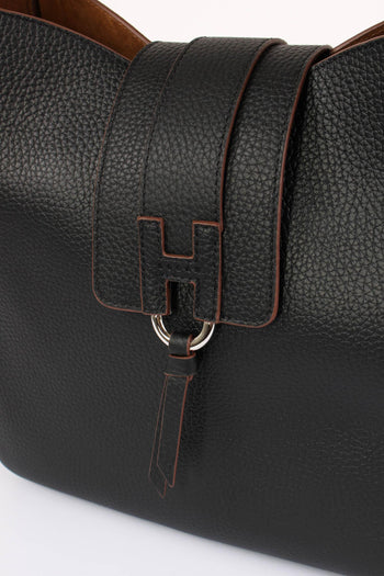 Hobo Pelle Trend Nappa Nero - 4
