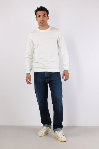 Maglia Collo Contrasto Bianco - 2