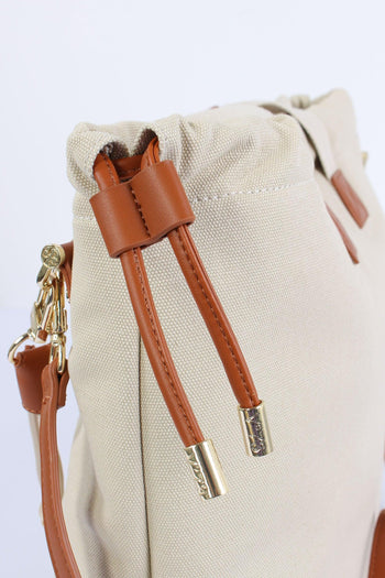 Responsible Sacca Canvas Off White/cuoio - 7