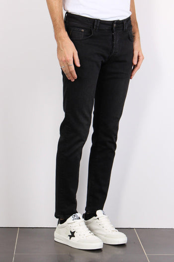 Denim Tapered Fit Nero - 5