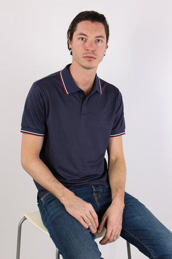 Hari Polo Collo Righe Navy Blue - 4