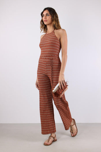 Tuta Lurex Riga Ruggine - 5